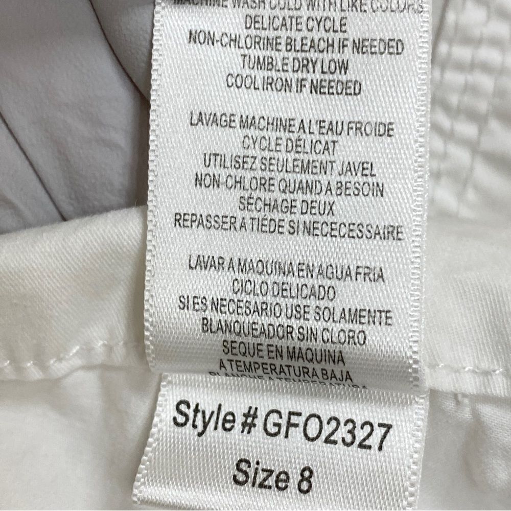 TALL GIRLS ALERT!! BCBG White Y2K Low-Rise Cargo Parachute Pants Sz 8 TALL - Picture 10 of 10